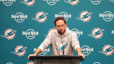 Miami Dolphins head coach Mike McDaniel speaks during a press conference (AP) Miami Dolphins head coach Mike McDaniel speaks during a press conference (AP)