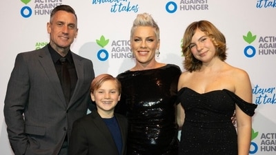 Pink and her family attend Action Against Hunger’s 2025 gala in New York. (Instagram/actionagainsthunger) Pink and her family attend Action Against Hunger’s 2025 gala in New York. (Instagram/actionagainsthunger)
