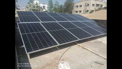 Solar panels have been installed at 86 civic locations, including the main administrative building in Pimpri, municipal schools, hospitals, swimming pools, theatres, badminton halls, and crematoria. (REPRESENTATIVE PHOTO)