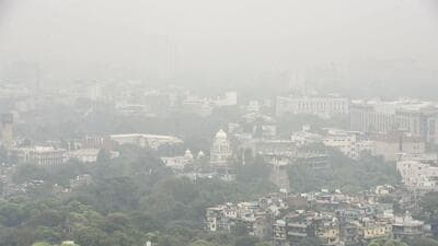 The city’s average air quality index for the month was 224, in the ‘poor’ category. (PTI) The city’s average air quality index for the month was 224, in the ‘poor’ category. (PTI)