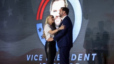Erika Kirk and JD Vance's interaction at the TPUSA Ole Miss event has sparked a lot of buzz. (Reuters)
