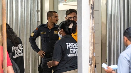 The police have recovered an air gun, a lighter and inflammable rubber solution from the scene, all of which have been sent to the forensics team for examination.(HT Photo)