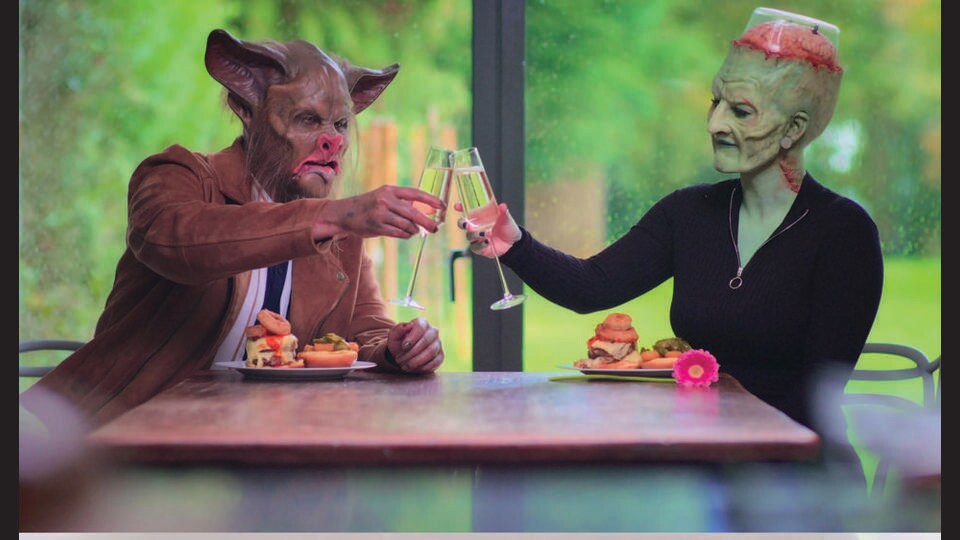 Contestants dress up as monsters to find love in Sexy Beasts (2021).