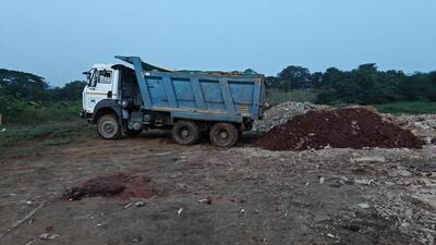 Three days after complains, forest officials clear debris dump in Aarey Three days after complains, forest officials clear debris dump in Aarey