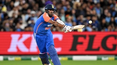 Harshit Rana scored 35 runs against Australia in the second T20I in Melbourne (AFP) Harshit Rana scored 35 runs against Australia in the second T20I in Melbourne (AFP)