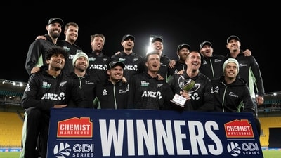 New Zealand beat England by two wickets in the third ODI on Saturday. (AFP) New Zealand beat England by two wickets in the third ODI on Saturday. (AFP)