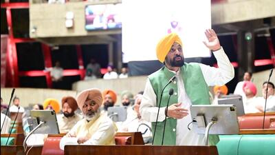 Opposition parties in Punjab launched a scathing attack on the Aam Aadmi Party (AAP) government over a spate of crimes in the state recently, asking chief minister Bhagwant Mann, whether this is his Rangla Punjab. (File photo) Opposition parties in Punjab launched a scathing attack on the Aam Aadmi Party (AAP) government over a spate of crimes in the state recently, asking chief minister Bhagwant Mann, whether this is his Rangla Punjab. (File photo)