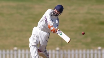 India A's captain Rishabh Pant plays a shot (PTI) India A's captain Rishabh Pant plays a shot (PTI)