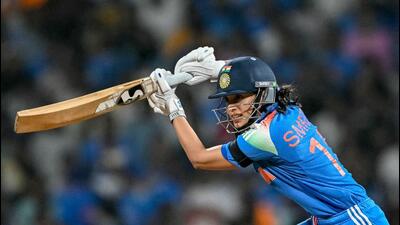 Smriti Mandhana in action against Australia during the ICC Cricket Word Cup. (AFP) Smriti Mandhana in action against Australia during the ICC Cricket Word Cup. (AFP)