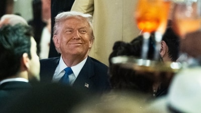 Trump was interviewed by CBS' Norah O'Donnell Friday at Mar-a-Lago for the appearance. (AP) Trump was interviewed by CBS' Norah O'Donnell Friday at Mar-a-Lago for the appearance. (AP)