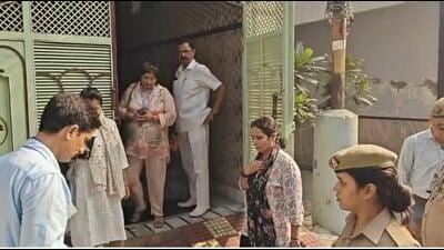 Vigilance raids on a property of a retired police inspector, in Saharanpur, on Saturday. (HT Photo) Vigilance raids on a property of a retired police inspector, in Saharanpur, on Saturday. (HT Photo)