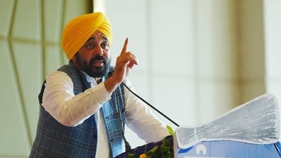 Chief minister Bhagwant Mann addressing a gathering during a rally in Ludhiana on Monday. (HT file photo) Chief minister Bhagwant Mann addressing a gathering during a rally in Ludhiana on Monday. (HT file photo)