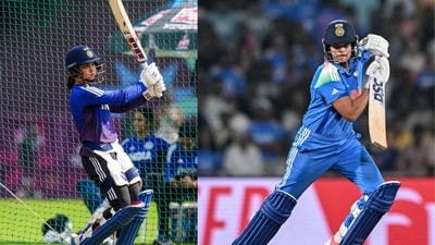 India need to choose between Harleen Deol and Shafali Verma to open with Smriti Mandhana in the final against South Africa. (PTI/AFP) India need to choose between Harleen Deol and Shafali Verma to open with Smriti Mandhana in the final against South Africa. (PTI/AFP)
