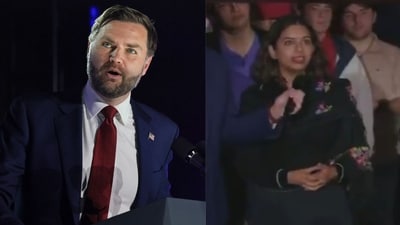 The exchange between Vance and the Indian-origin student went viral on social media platforms. (AFP/ X:Screengrab) The exchange between Vance and the Indian-origin student went viral on social media platforms. (AFP/ X:Screengrab)