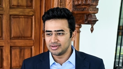 Tejasvi Surya’s announcement builds on his broader campaign against the proposed underground corridor connecting the Hebbal–Silk Board stretch. (File/PTI)
