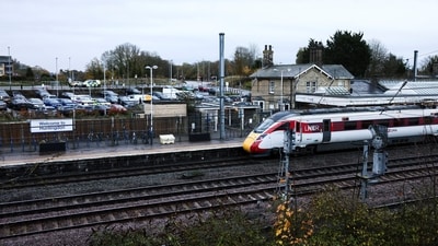 The London North Eastern Railway train was running between Doncaster, a town in northeast England and London's King's Cross Station, a typically busy route. (REUTER)