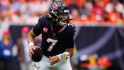 Houston Texans' C.J. Stroud scrambles out of the pocket in the first half vs Broncos (AP) Houston Texans' C.J. Stroud scrambles out of the pocket in the first half vs Broncos (AP)
