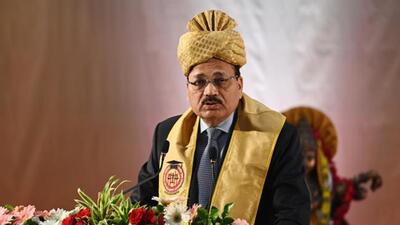 Justice Surya Kant at convocation of the Ram Manohar Lohiya Nationa Law University in Lucknow on Sunday. (Deepak Gupta/HT Photo) Justice Surya Kant at convocation of the Ram Manohar Lohiya Nationa Law University in Lucknow on Sunday. (Deepak Gupta/HT Photo)