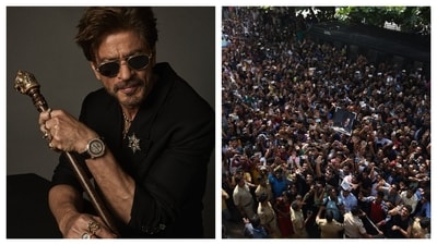Fans from all around the world have landed at Mannat to have glimpse of Shah Rukh Khan on his 60th birthday. Fans from all around the world have landed at Mannat to have glimpse of Shah Rukh Khan on his 60th birthday.