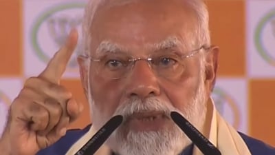 Prime Minister Narendra Modi addresses a public meetings ahead of the Bihar assembly elections on November 2. (YT/@NarendraModi) Prime Minister Narendra Modi addresses a public meetings ahead of the Bihar assembly elections on November 2. (YT/@NarendraModi)