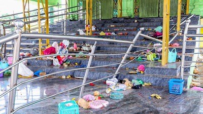 కాశీబుగ్గలో తొక్కిసలాట జరిగిన ప్రదేశం కాశీబుగ్గలో తొక్కిసలాట జరిగిన ప్రదేశం