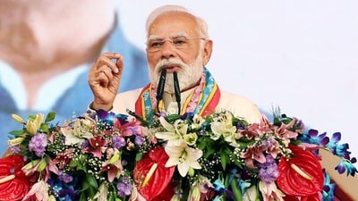 Prime Minister Narendra Modi accused the opposition of “political gundagardi.” (ANI) Prime Minister Narendra Modi accused the opposition of “political gundagardi.” (ANI)