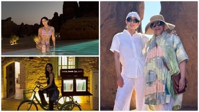 Sara Ali Khan enjoys a vacation in Saudi Arabia. Sara Ali Khan enjoys a vacation in Saudi Arabia.