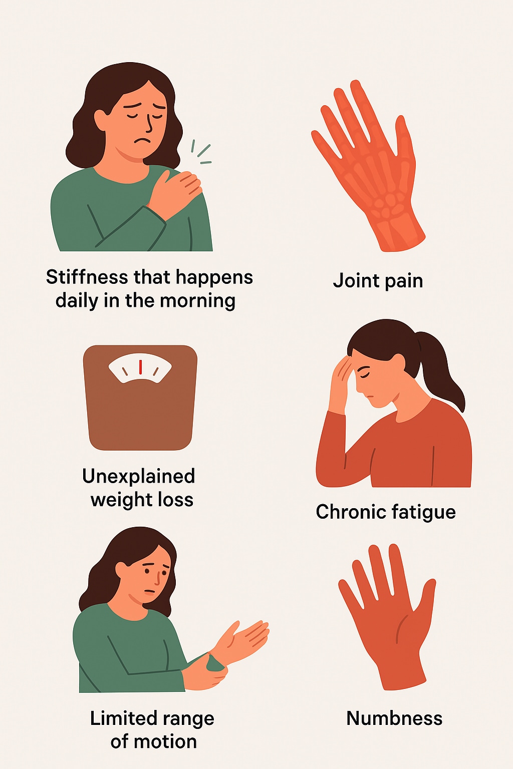 Signs of rheumatoid arthritis. (Picture credit: Made with Chat GPT) Signs of rheumatoid arthritis. (Picture credit: Made with Chat GPT)
