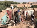  Footage on social media from Mazar-e-Sharif, the capital of northern Balkh province, showed several bricks had fallen from the walls of the Blue Mosque