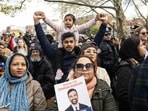 A crowd gathers for a campaign event with Democratic New York City mayoral candidate Zohran Mamdani and New York City elected officials on November 1.