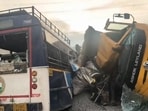 The bus, belonging to the Tandur depot with 70 passengers was travelling to Hyderabad.