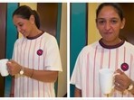 Harmanpreet Kaur was seen sporting a stylish Rolex watch. 