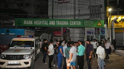 “No short circuit or fire took place. It was an oxygen pipeline blast. We have checked fire safety measures, and the hospital is following all the protocols. They also obtained an NOC,” said Gautam Budh Nagar’s chief fire officer. (Sunil Ghosh/HT Photo) “No short circuit or fire took place. It was an oxygen pipeline blast. We have checked fire safety measures, and the hospital is following all the protocols. They also obtained an NOC,” said Gautam Budh Nagar’s chief fire officer. (Sunil Ghosh/HT Photo)
