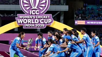 Harmanpreet Kaur celebrates the World Cup win alongside her teammates. (ANI) Harmanpreet Kaur celebrates the World Cup win alongside her teammates. (ANI)