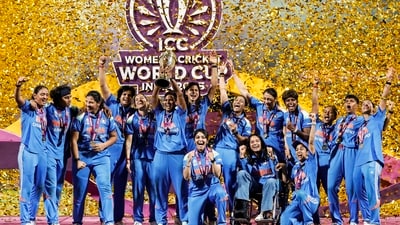 Team India celebrates their 52-run victory over South Africa. (Surjeet Yadav (ANI)) Team India celebrates their 52-run victory over South Africa. (Surjeet Yadav (ANI))