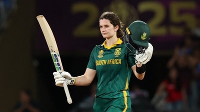 Laura Wolvaardt became only the second in women's cricket history to hit a century in both semi-final and final (REUTERS)