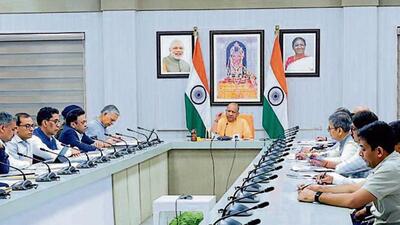 Chief minister Yogi Adityanath reviewed preparations for Kartik Purnima and Dev Deepawali. (HT) Chief minister Yogi Adityanath reviewed preparations for Kartik Purnima and Dev Deepawali. (HT)