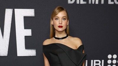 Jennifer Lawrence attends Die My Love New York Premiere at AMC Lincoln Square Theater on November 01, 2025 in New York City. ((Photo by Arturo Holmes) Getty Images via AFP)