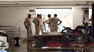 An FIR was registered on October 14, and police said an investigation is under way to trace the accused. (Arvind Yadav/ Hindustan Times) An FIR was registered on October 14, and police said an investigation is under way to trace the accused. (Arvind Yadav/ Hindustan Times)