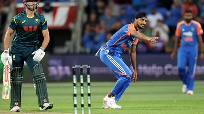 India's Arshdeep Singh. (AFP) India's Arshdeep Singh. (AFP)