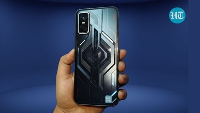 The Infinix GT 30 5G mobile is priced at Rs. 19,499 for 8GB RAM and 128GB storage. (Ijaj Khan - HT) The Infinix GT 30 5G mobile is priced at Rs. 19,499 for 8GB RAM and 128GB storage. (Ijaj Khan - HT)