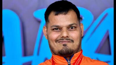 Last month, he won a gold medal in the senior male kata category at the International Open Karate Championship (HT Photo) Last month, he won a gold medal in the senior male kata category at the International Open Karate Championship (HT Photo)