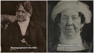 These photographs — including of Louis Philippe I, the last king of France (left) and Dolley Todd Madison, the wife of James Madison, the fourth president of the US — are more than just images. They're windows into the past. (Instagram/ History Cool Kids) These photographs — including of Louis Philippe I, the last king of France (left) and Dolley Todd Madison, the wife of James Madison, the fourth president of the US — are more than just images. They're windows into the past. (Instagram/ History Cool Kids)