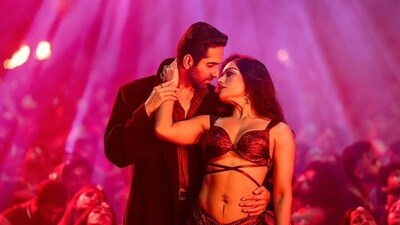 Thamma box office collection day 14: Ayushmann Khurrana and Rashmika Mandanna in a still from the film. Thamma box office collection day 14: Ayushmann Khurrana and Rashmika Mandanna in a still from the film.