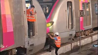 The affected rake was towed away by another train The affected rake was towed away by another train