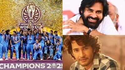 Pawan Kalyan and Mahesh Babu are among the many celebs who congratulated Team India for their win at the Women's World Cup 2025. (ANI/X) Pawan Kalyan and Mahesh Babu are among the many celebs who congratulated Team India for their win at the Women's World Cup 2025. (ANI/X)