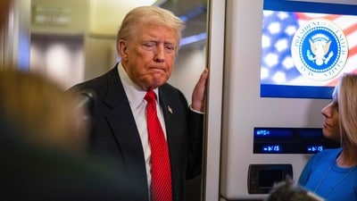 US President Donald Trump claimed that both India and Pakistan were going to have a “nuclear war”, (File/AFP)