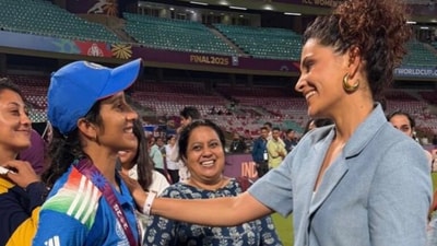 Jemimah Rodrigues with Saiyami Kher Jemimah Rodrigues with Saiyami Kher