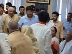The confrontation broke out during a District Development Coordination and Monitoring Committee (DISHA) meeting in Kanpur Dehat The confrontation broke out during a District Development Coordination and Monitoring Committee (DISHA) meeting in Kanpur Dehat