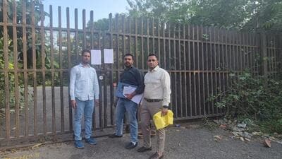 A team from the MCG reached the site on Tuesday morning and carried out the sealing following due legal process. (HT Photo)